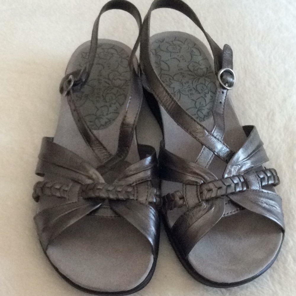 Wear Ever Strappy Pewter Sandals